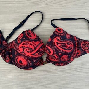 Lucky Brand Red and Navy Bra